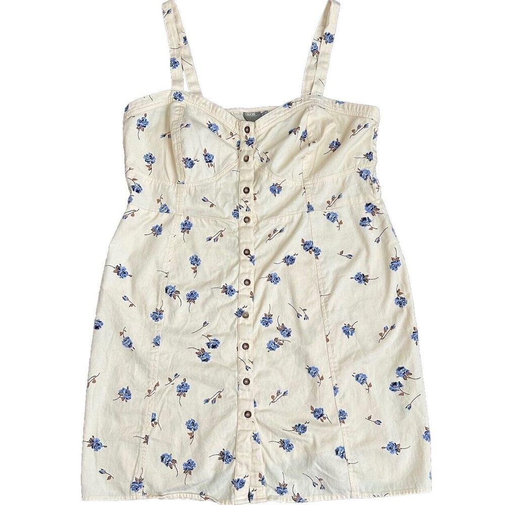 Asos Women’s Sleeveless Floral Dress Size 14 Spaghetti Straps